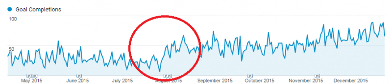 SEO campaign results