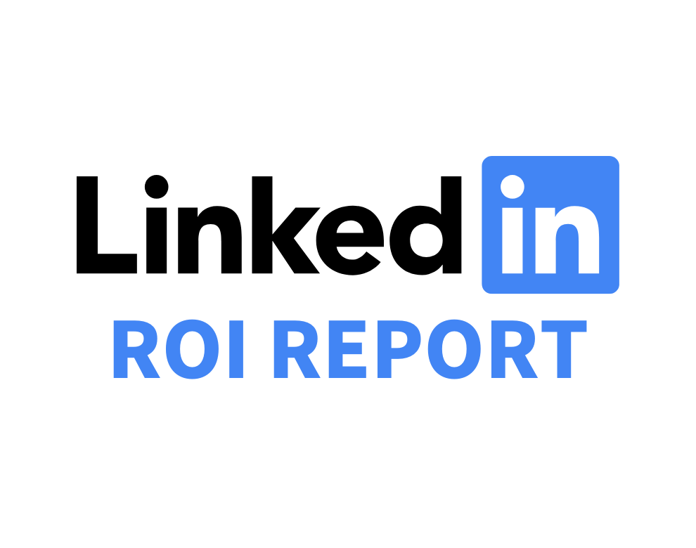 linked in logo above the words ROI report