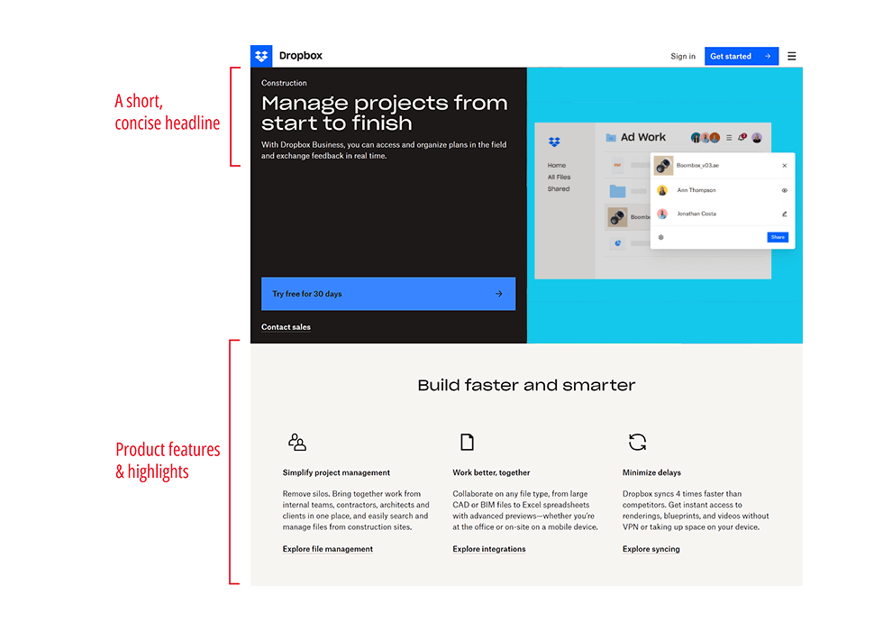 Dropbox Page Breakdown Tn